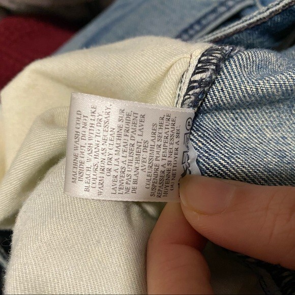 A.L.C. Jeans Denim Montag Exposed Button Fly Medium Blue Wash Wide Leg Cropped 6 - Picture 11 of 11